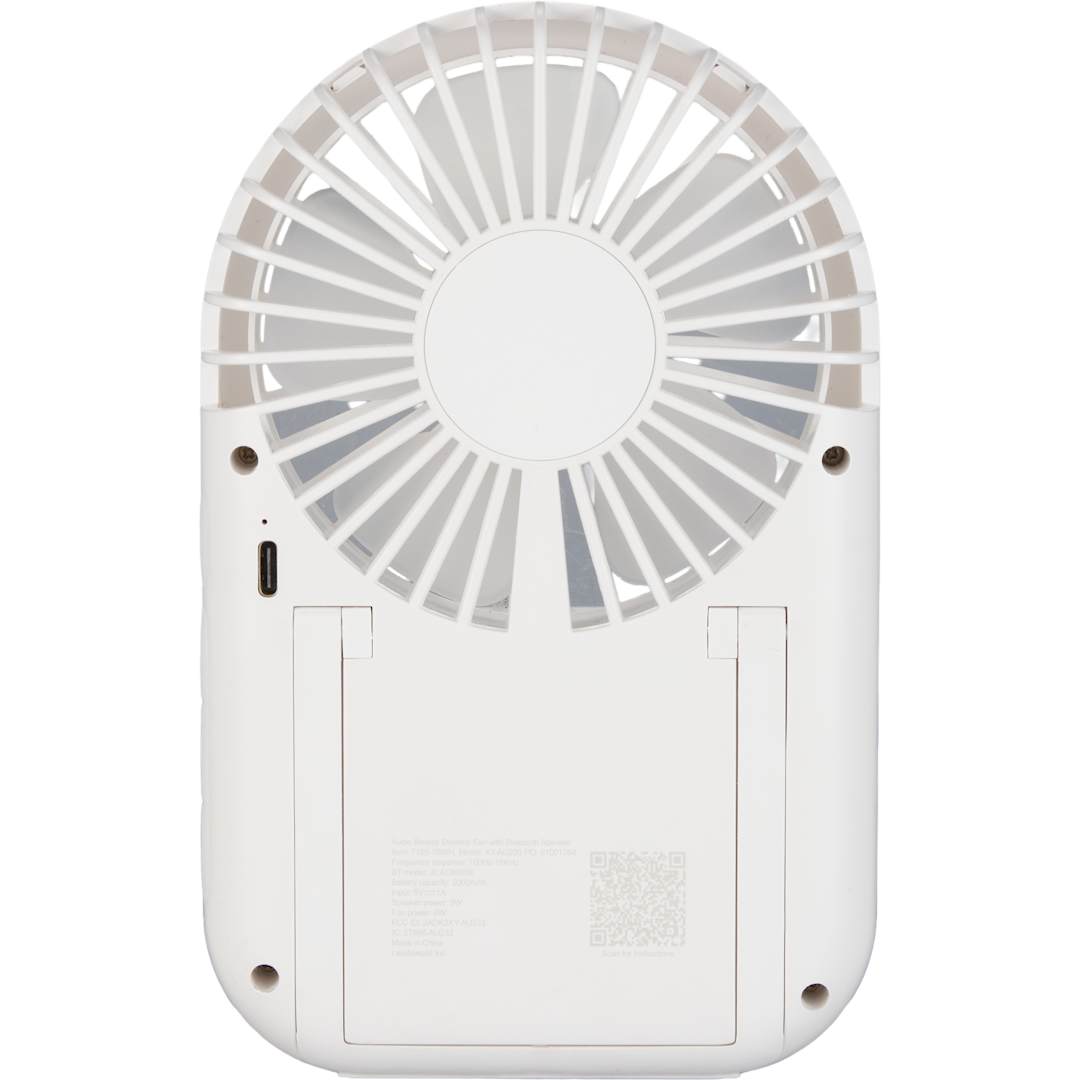 Audio Breeze Desktop Fan with Bluetooth Speaker - 7195-76 White