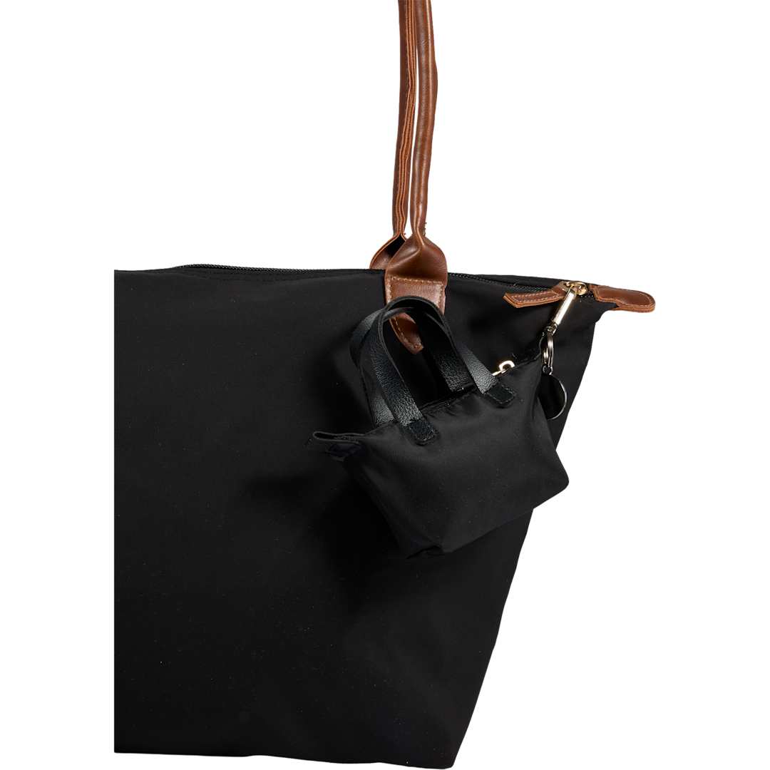 Mini Fontaine Tote Charm - 9898-30 Black