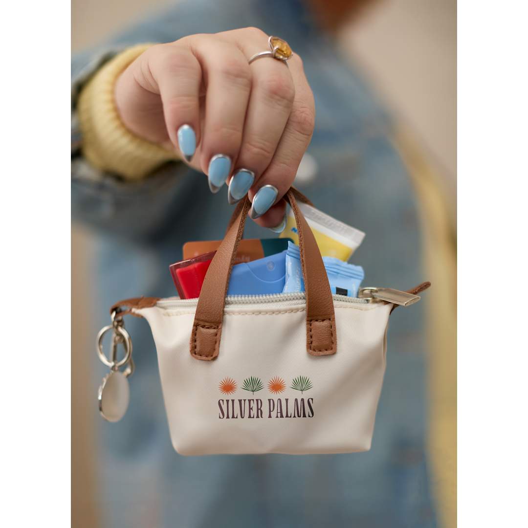 Mini Fontaine Tote Charm - 9898-30 Natural