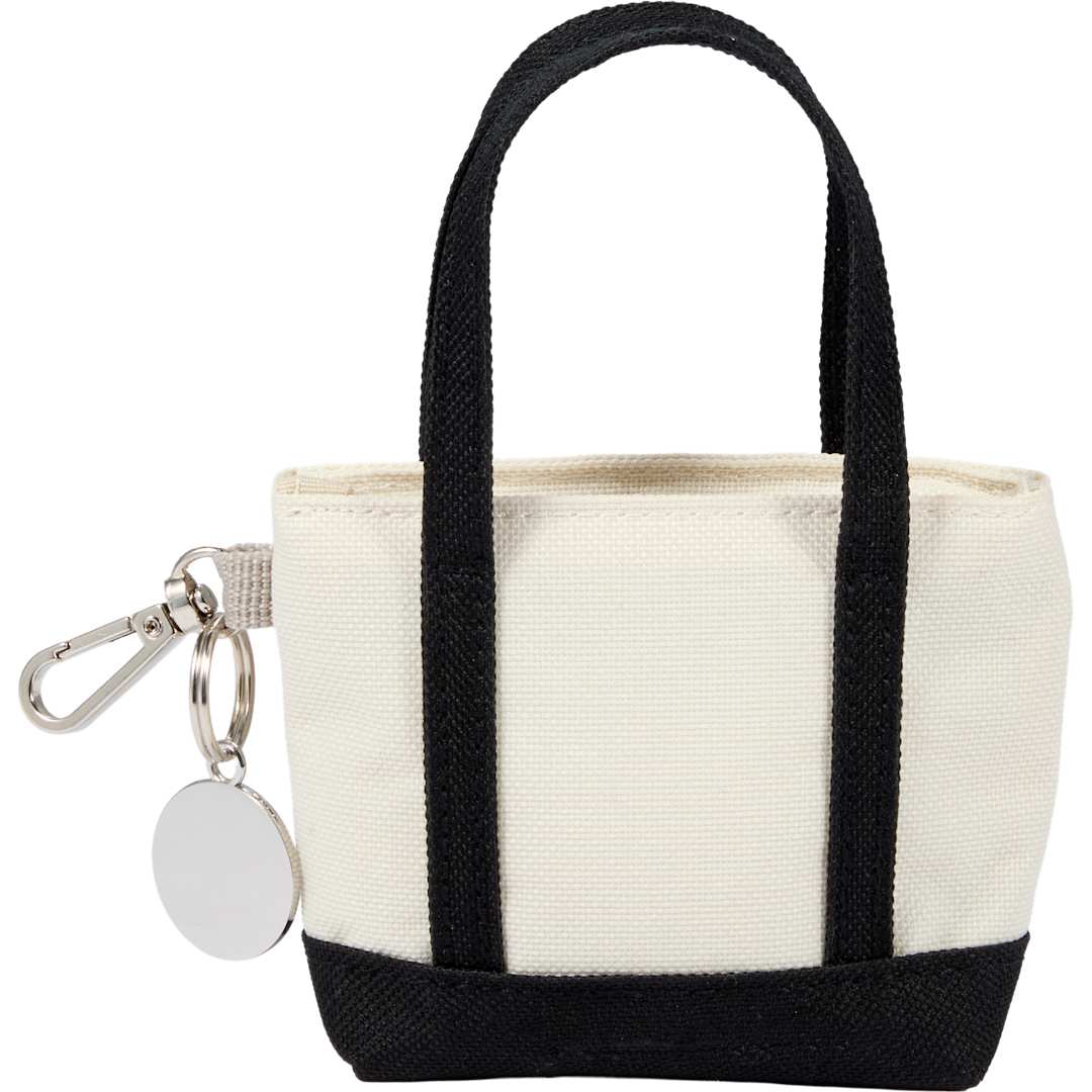 Mini Tote Bag Charm - 9898-32 Black