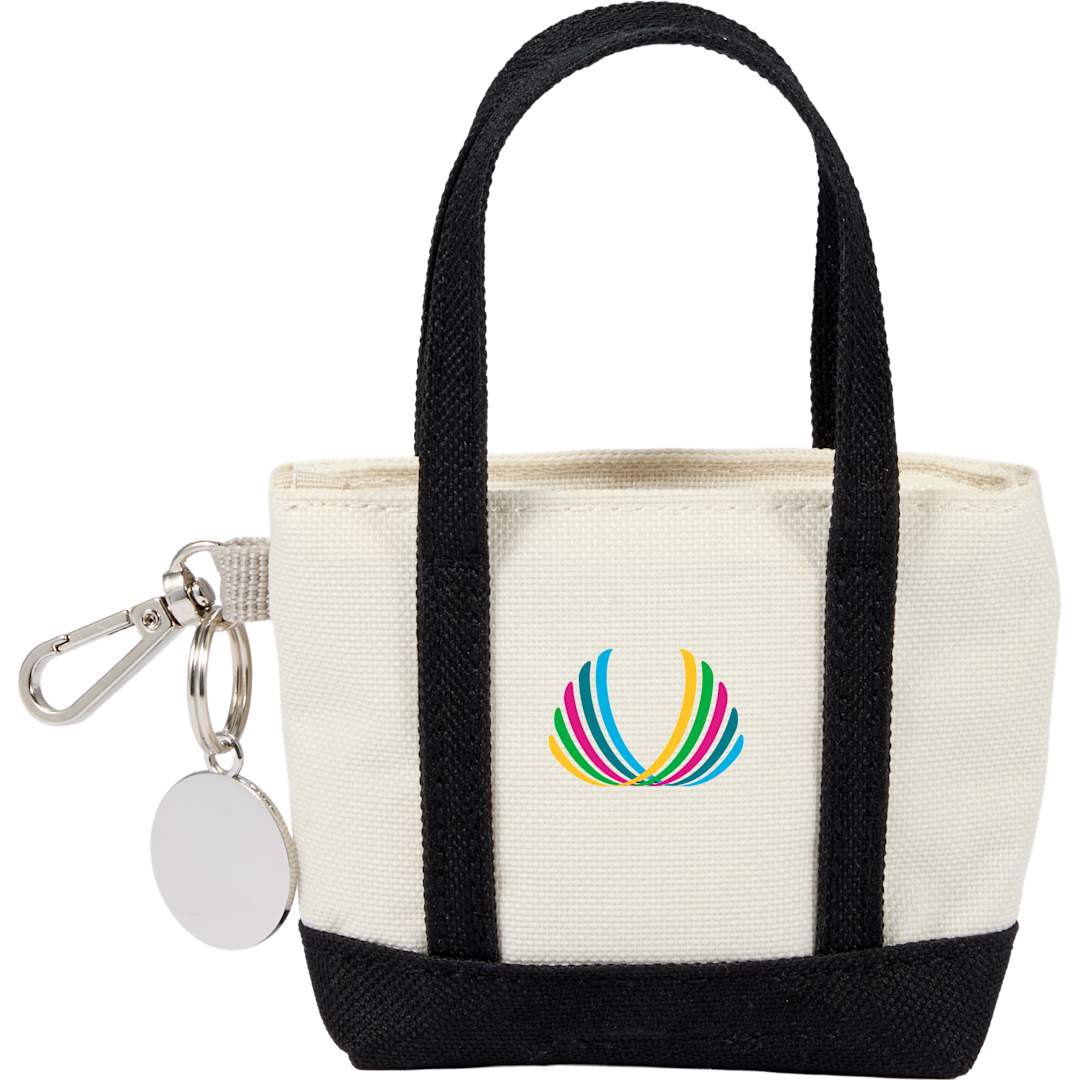 Mini Tote Bag Charm - 9898-32 Black