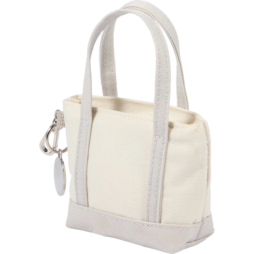 Mini Tote Bag Charm - 9898-32 Gray