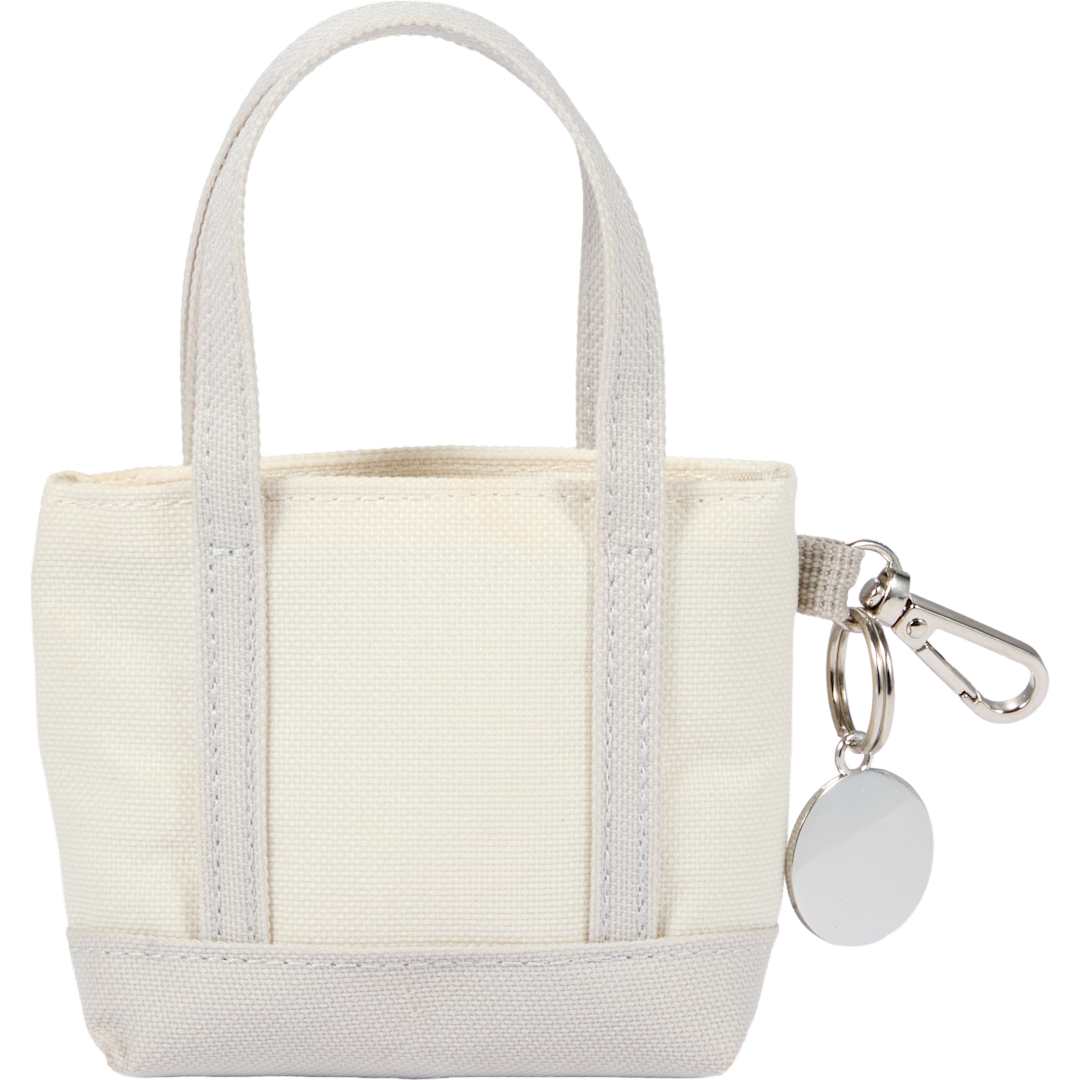 Mini Tote Bag Charm - 9898-32 Gray
