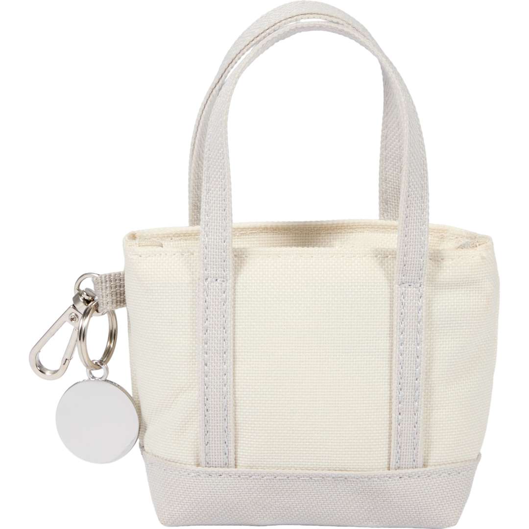 Mini Tote Bag Charm - 9898-32 Gray