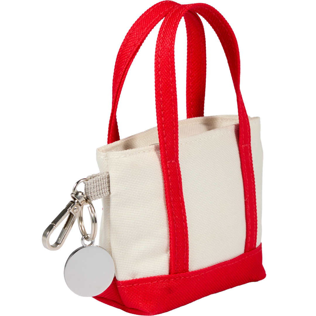 Mini Tote Bag Charm - 9898-32 Red