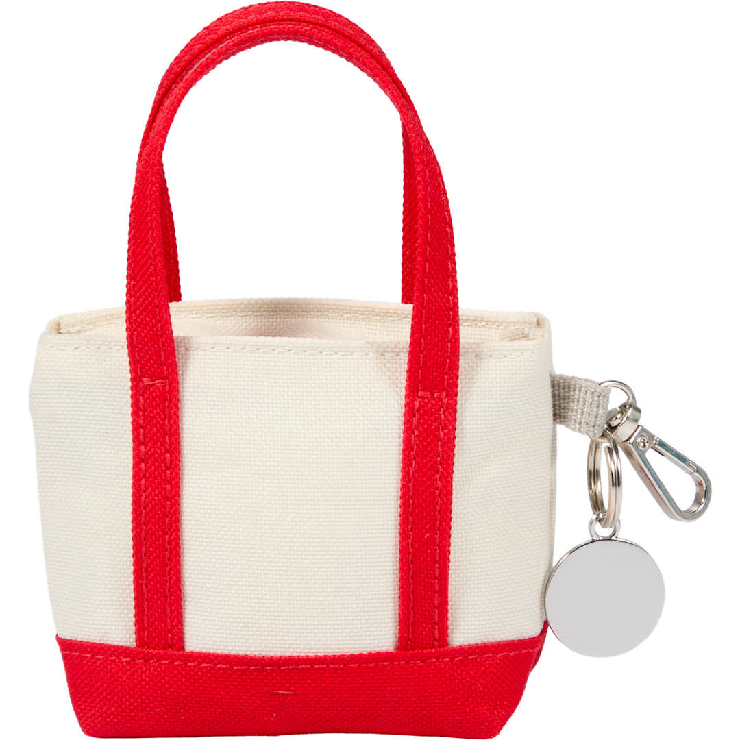 Mini Tote Bag Charm - 9898-32 Red