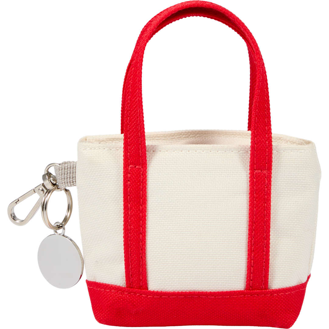 Mini Tote Bag Charm - 9898-32 Red