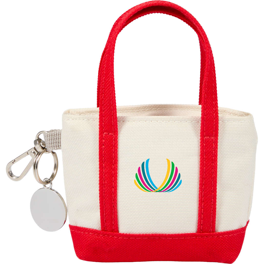 Mini Tote Bag Charm - 9898-32 Red