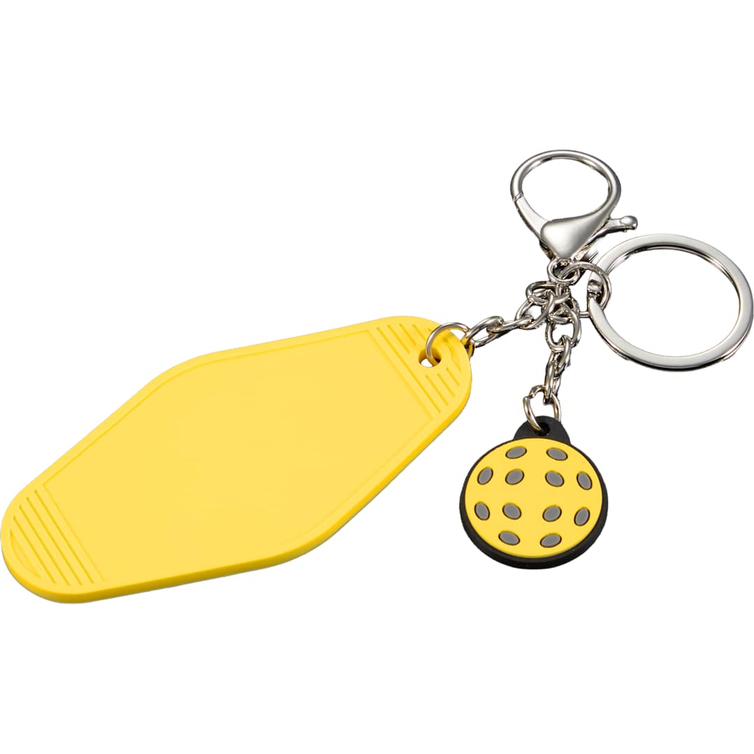 Pickleball Motel Keychain - SM-2289 Yellow