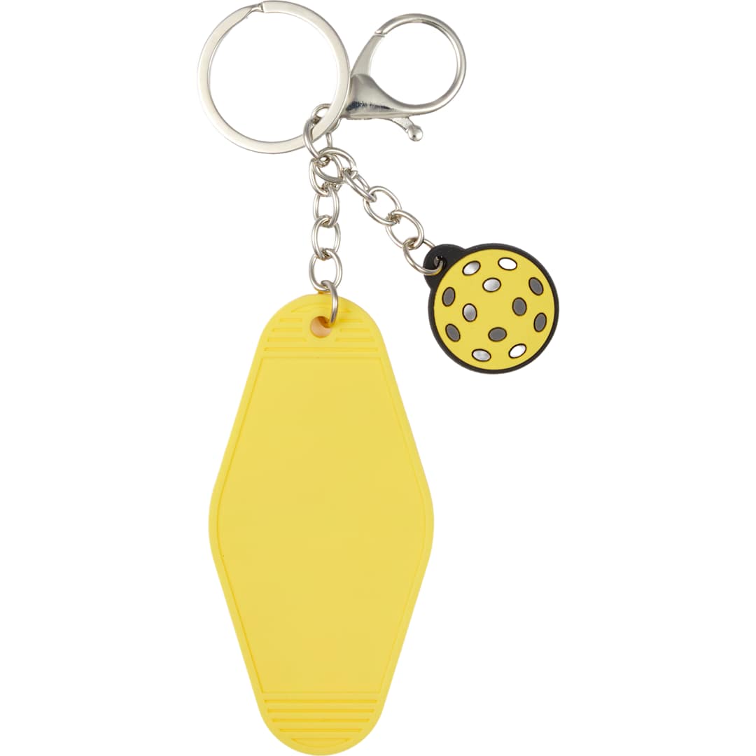 Pickleball Motel Keychain - SM-2289 Yellow