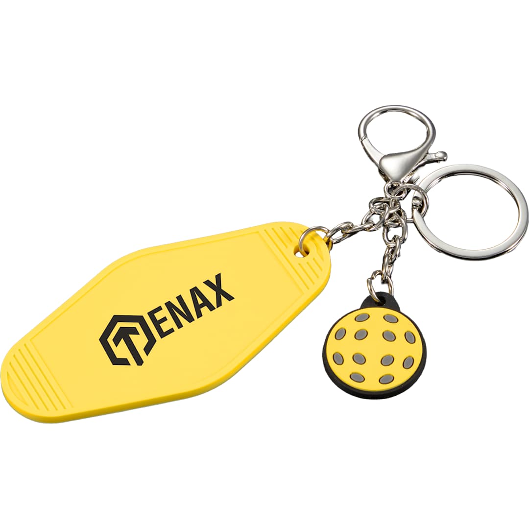 Pickleball Motel Keychain - SM-2289 Yellow