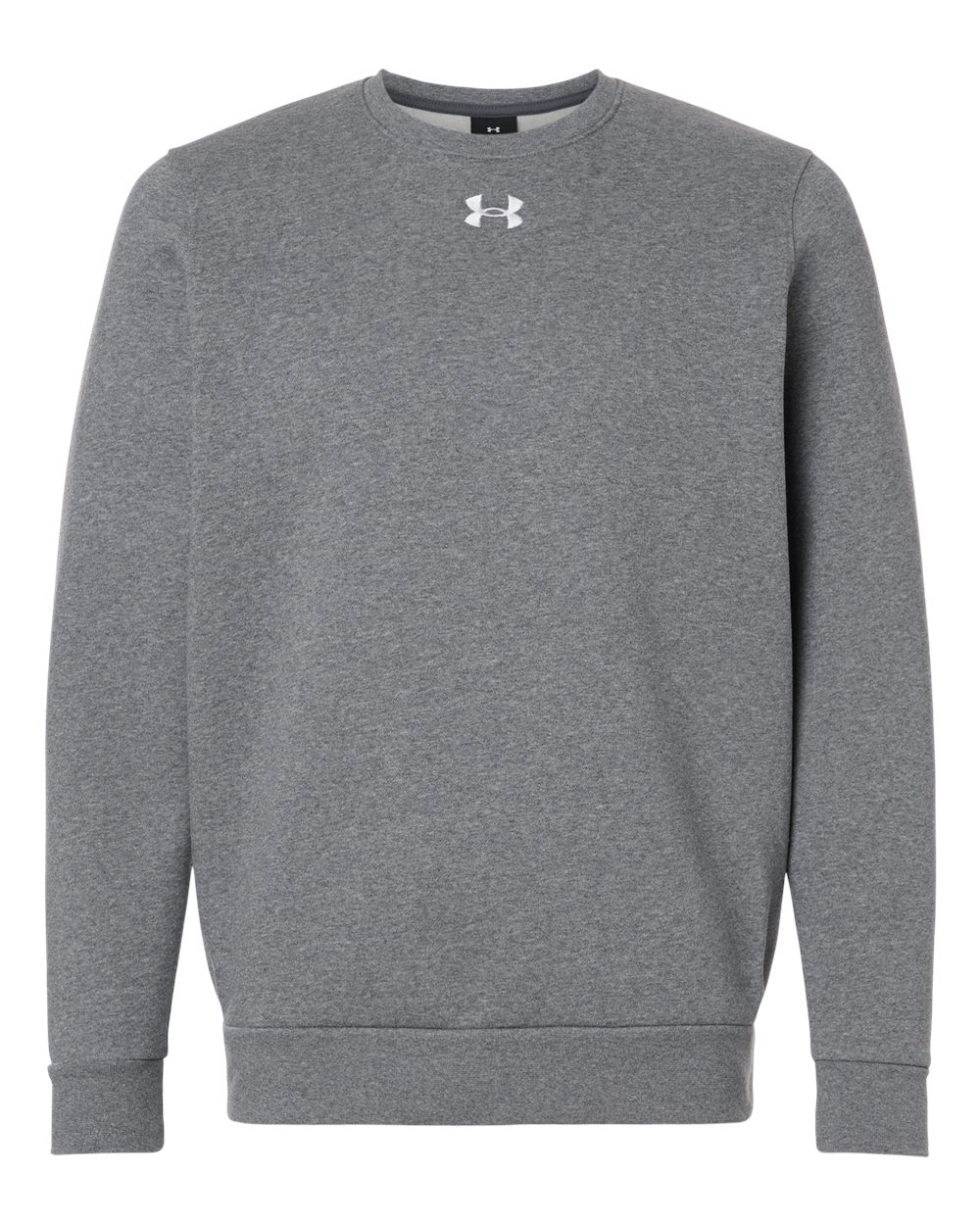 Under Armour Men's Team Icon Fleece Crew - 6014160 Pitch Grey Medium Heather- White