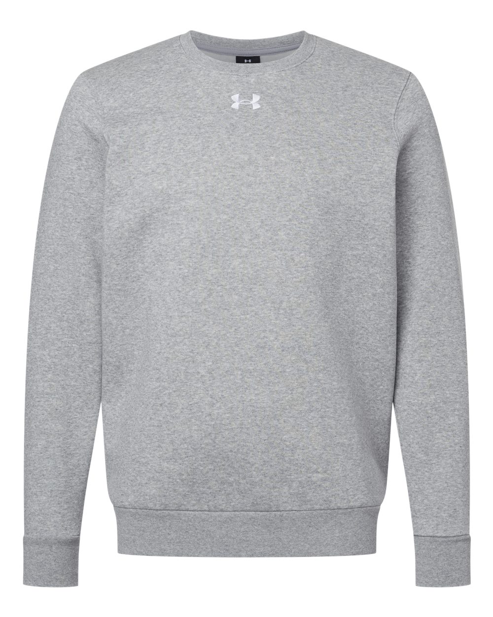 Under Armour Men's Team Icon Fleece Crew - 6014160 Mod Grey Light Heather- White