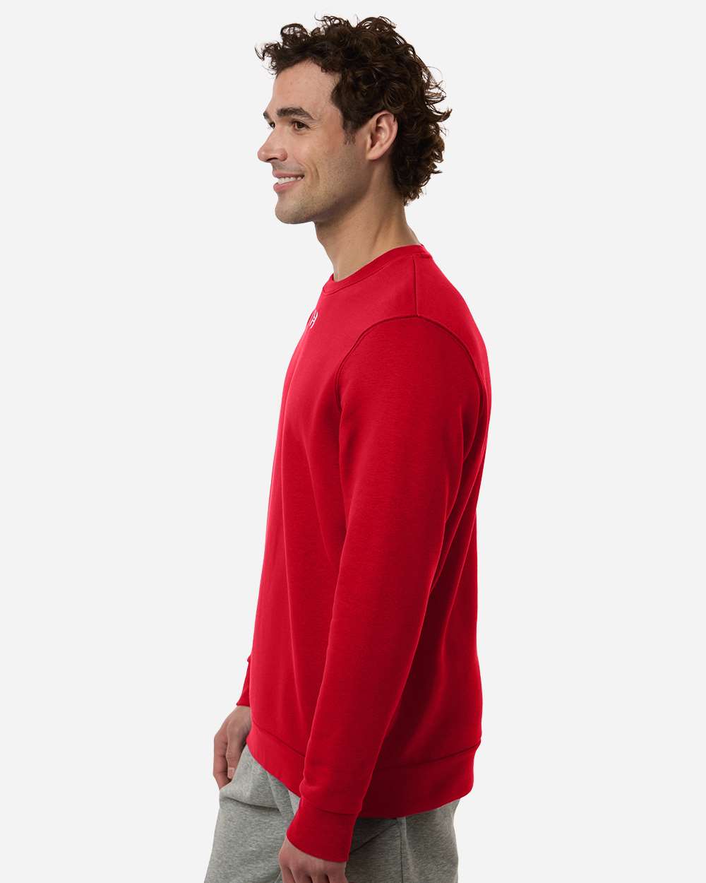 Under Armour Men's Team Icon Fleece Crew - 6014160 Red- White