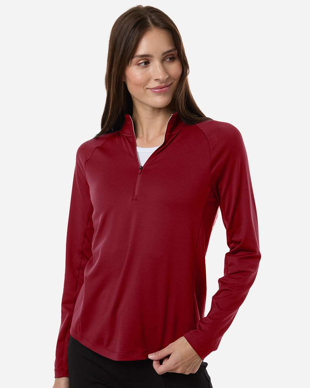 Puma Golf Women's Pure 2.0 Quarter-Zip Pullover - 629449 Dark Crimson