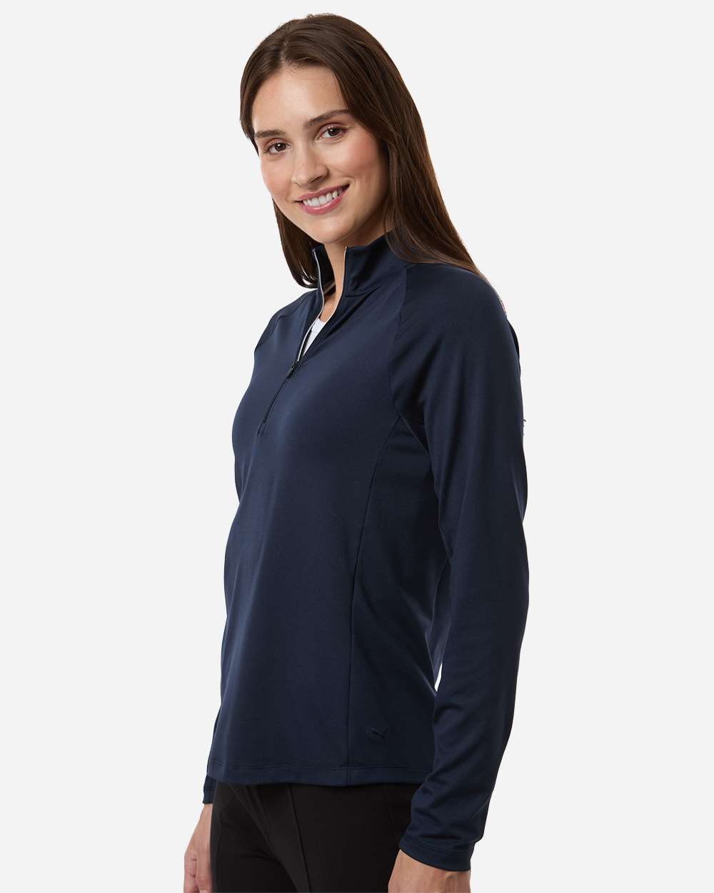 Puma Golf Women's Pure 2.0 Quarter-Zip Pullover - 629449 Deep Navy