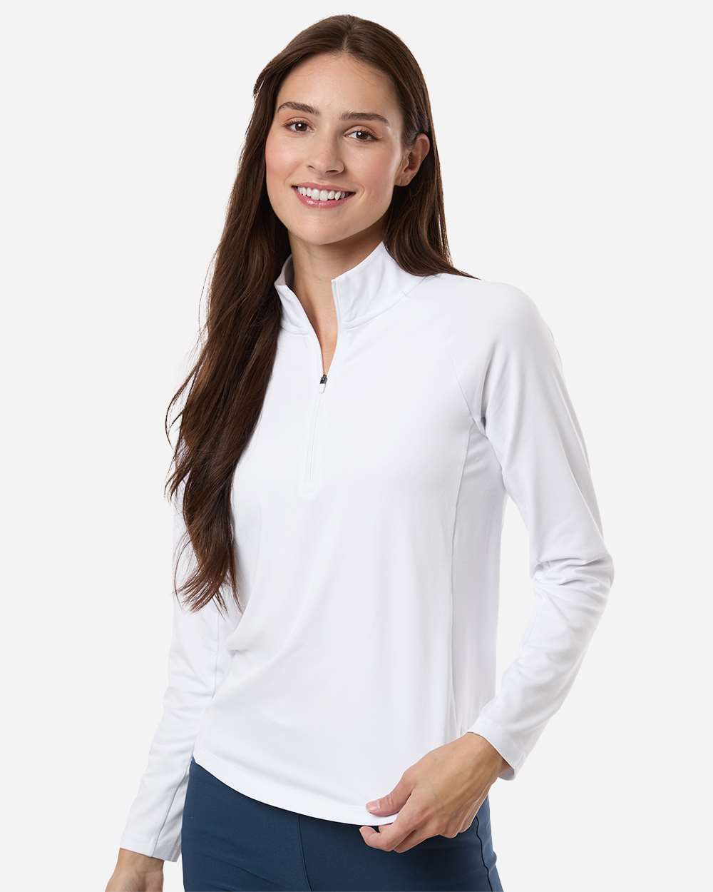 Puma Golf Women's Pure 2.0 Quarter-Zip Pullover - 629449 White Glow