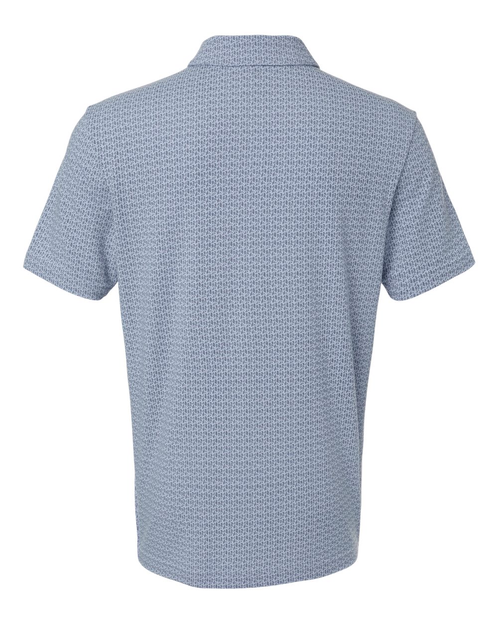 Adidas Men's Blended Printed Polo - A702 Blue Dawn Melange