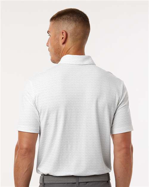 Adidas Men's Blended Printed Polo - A702 White