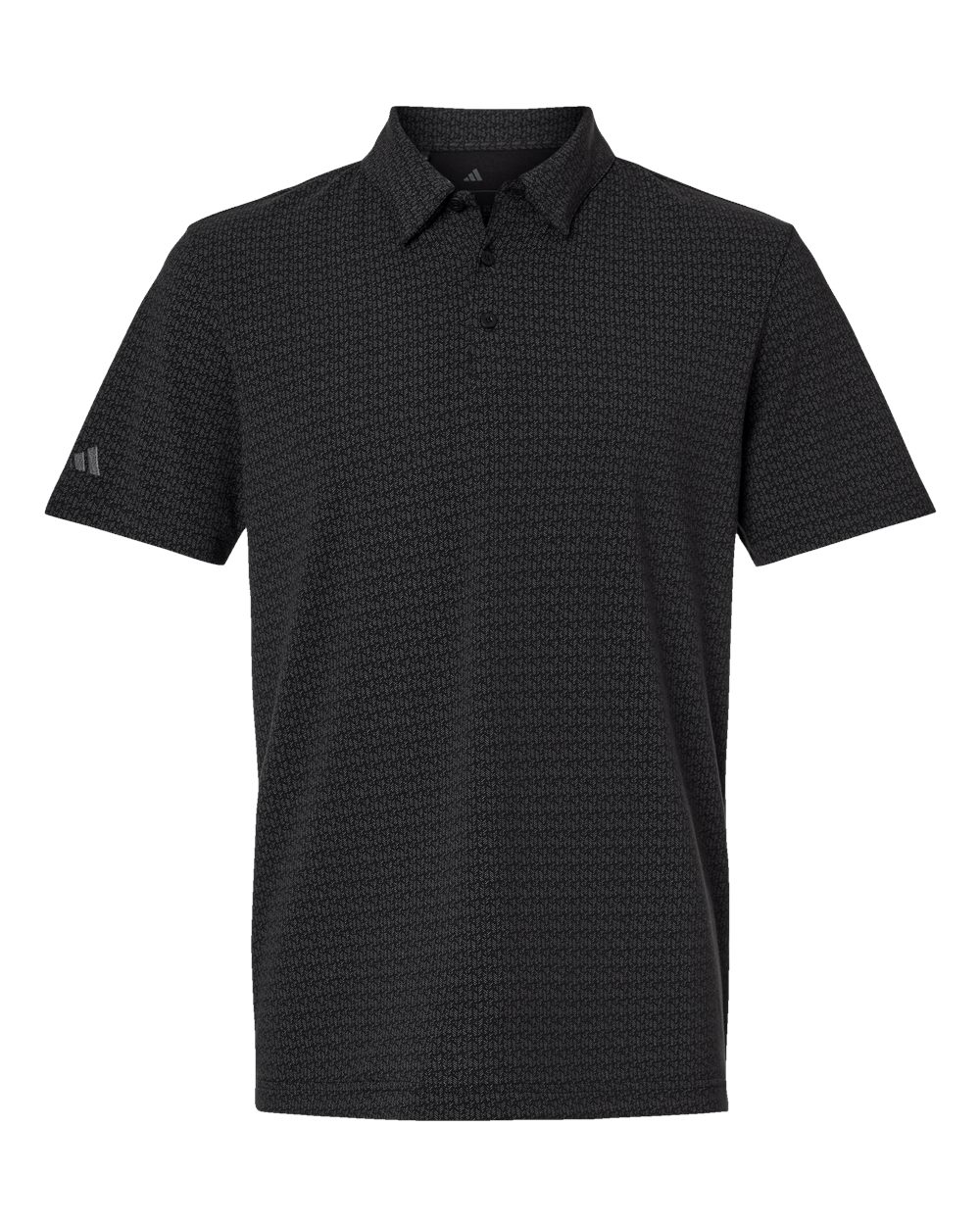Adidas Men's Blended Printed Polo - A702 Black