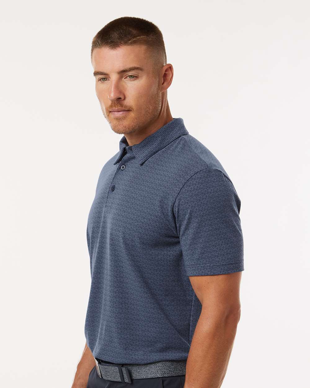 Adidas Men's Blended Printed Polo - A702 Preloved Ink