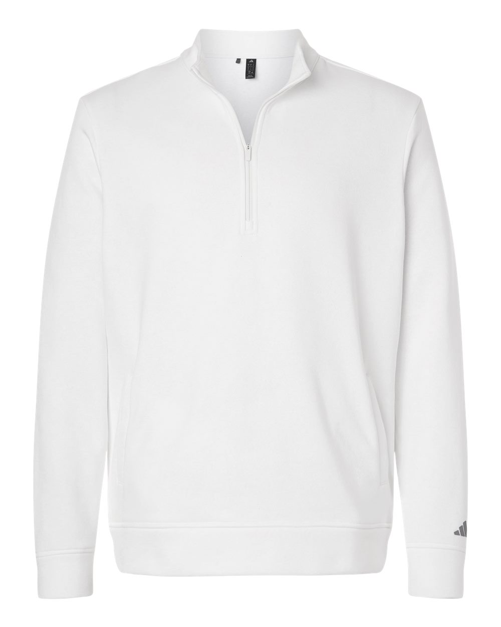 Adidas Men's Elevated Fleece Quarter-Zip Pullover - A721 Core White