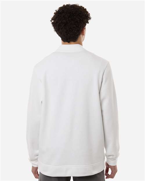 Adidas Men's Elevated Fleece Quarter-Zip Pullover - A721 Core White