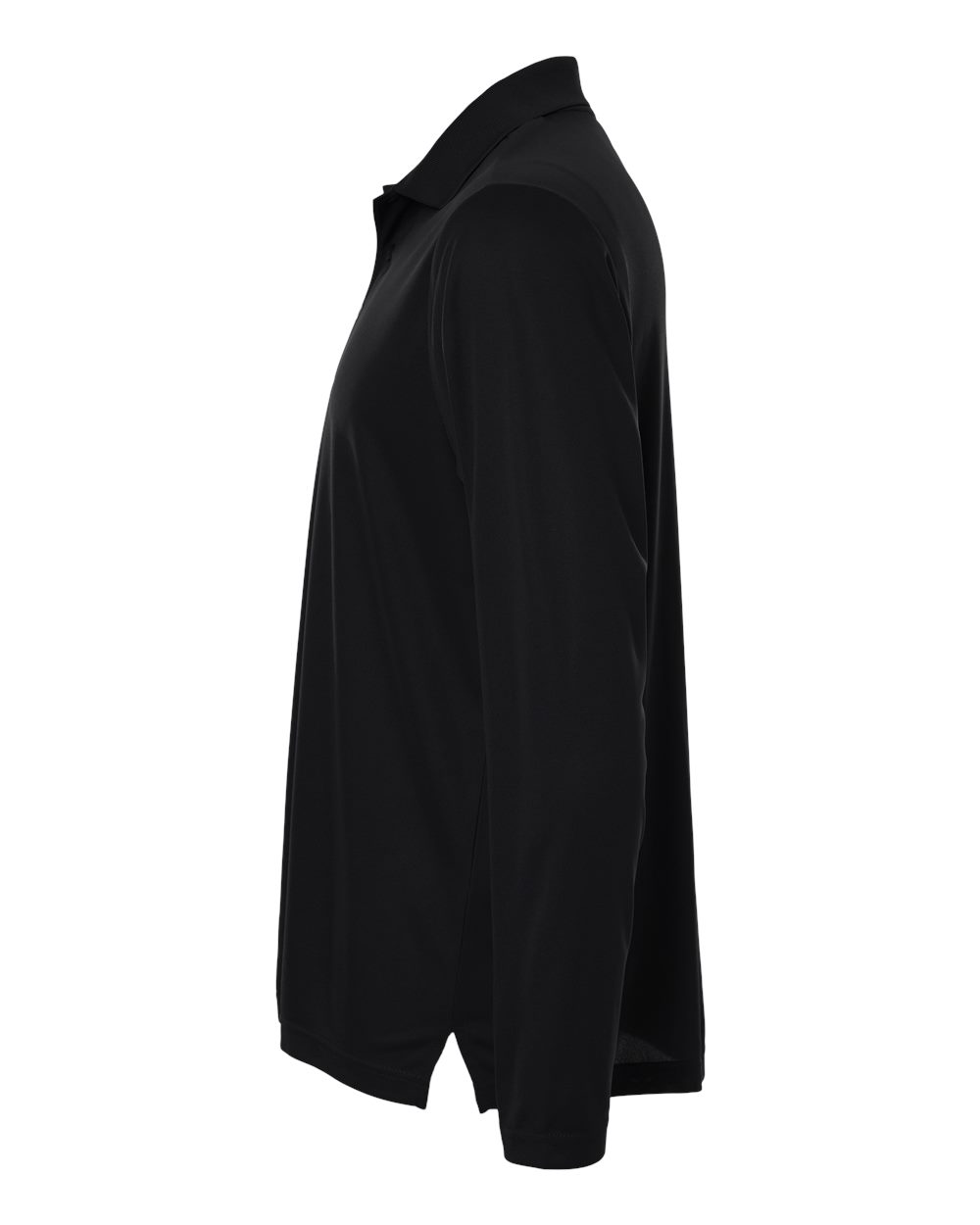 Core365 Men's Nova Performance Long Sleeve Pique Polo - CE108L Black