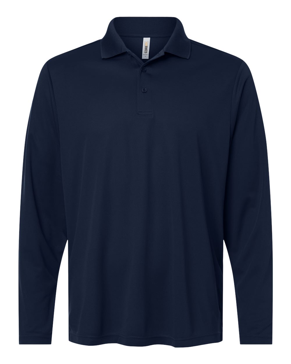 Core365 Men's Nova Performance Long Sleeve Pique Polo - CE108L Classic Navy