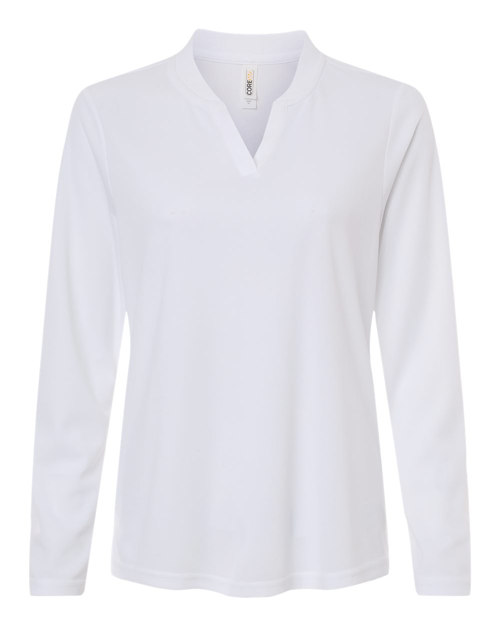 Core365 Women's Nova Performance Long Sleeve Pique Polo - CE108LW White