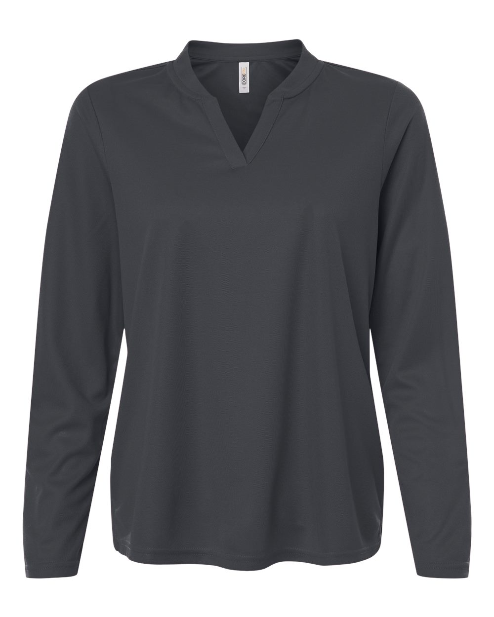 Core365 Women's Nova Performance Long Sleeve Pique Polo - CE108LW Carbon