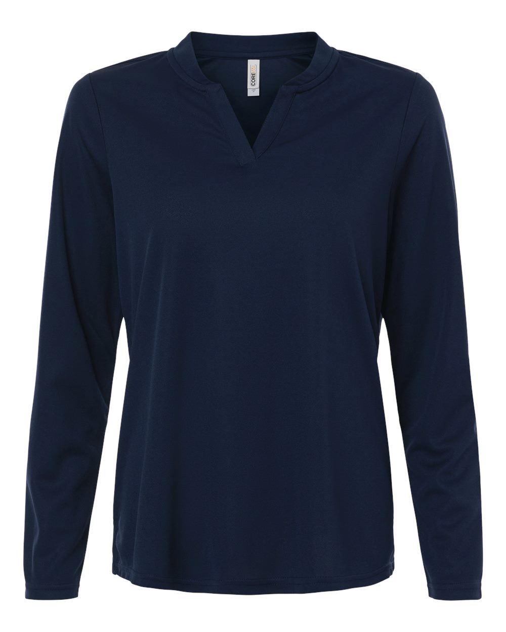 Core365 Women's Nova Performance Long Sleeve Pique Polo - CE108LW Classic Navy