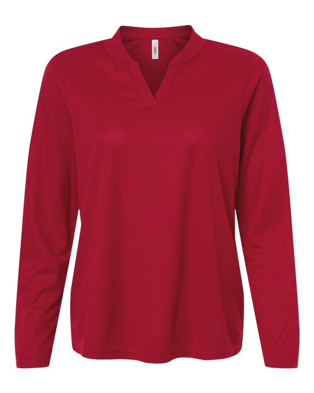 Core365 Women's Nova Performance Long Sleeve Pique Polo - CE108LW Classic Red