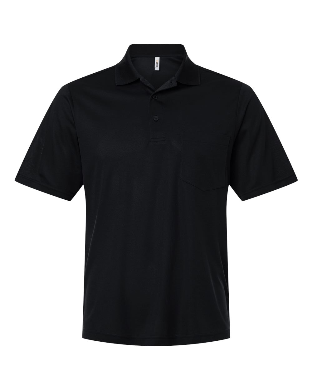 Core365 Men's Nova Performance Pique Pocket Polo - CE108P Black