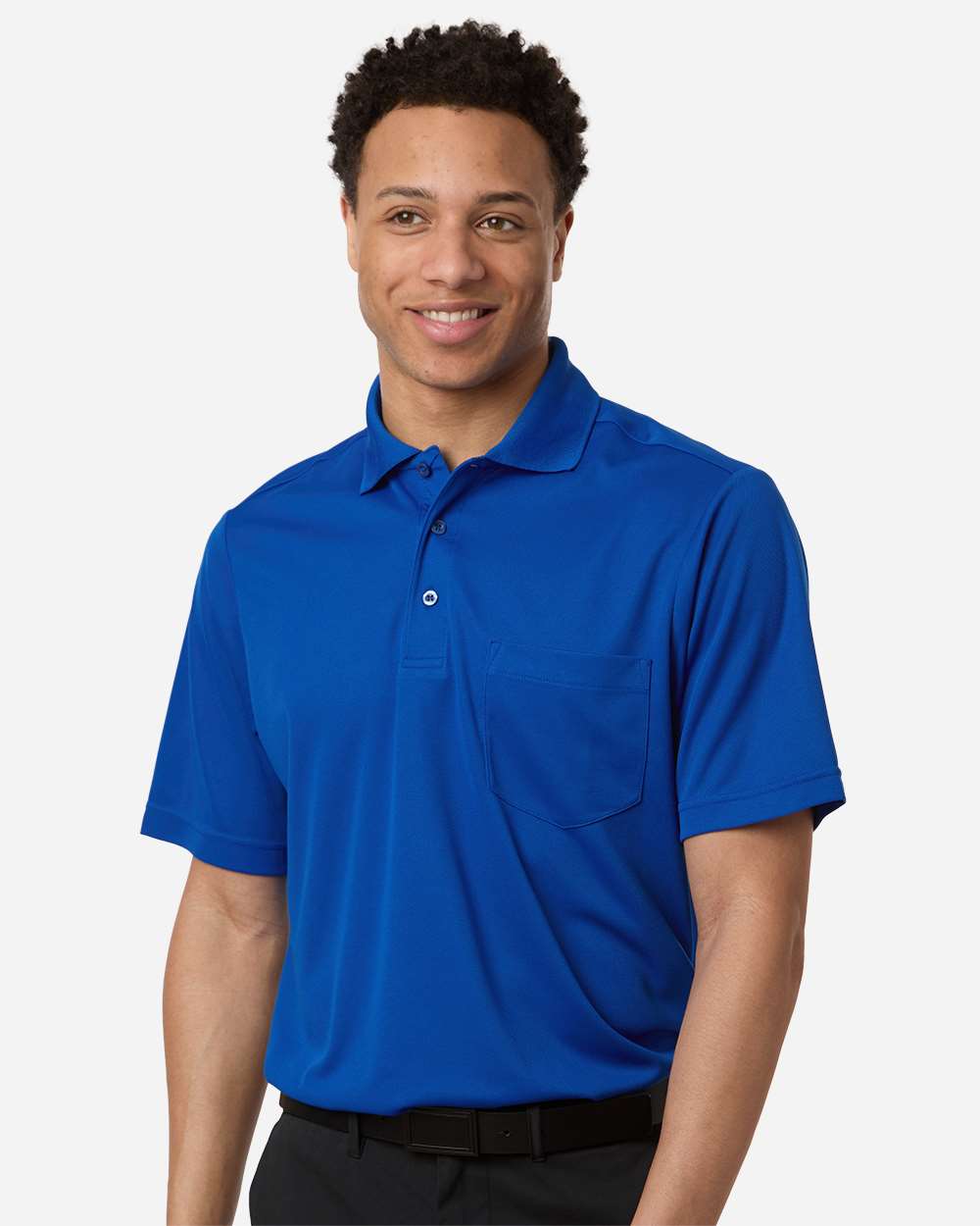Core365 Men's Nova Performance Pique Pocket Polo - CE108P True Royal