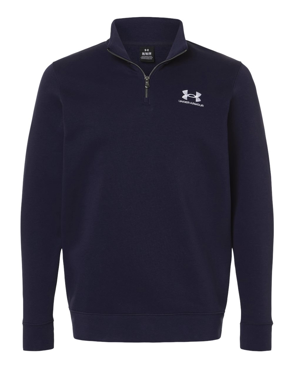 Under Armour Men's Icon Fleece Quarter-Zip Pullover - 6012710 Midnight Navy- White