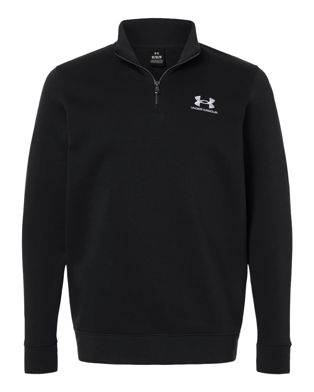 Under Armour Men's Icon Fleece Quarter-Zip Pullover - 6012710 Black- White