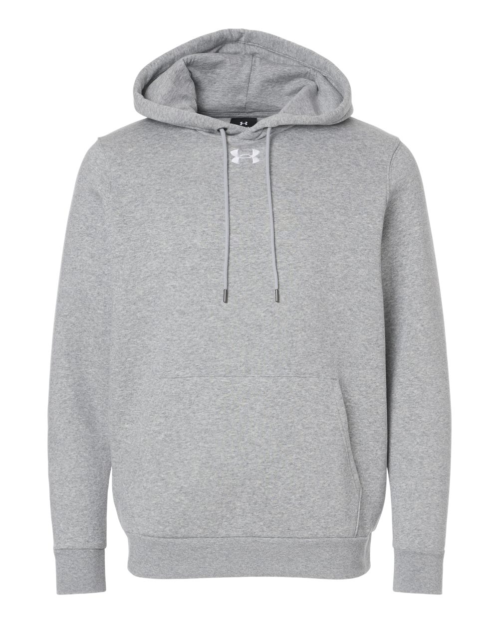 Under Armour Men's Team Icon Fleece Hooded Sweatshirt - 6014161 Mod Grey Light Heather- White