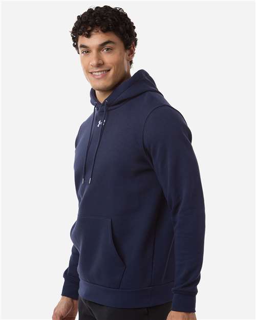 Under Armour Men's Team Icon Fleece Hooded Sweatshirt - 6014161 Midnight Navy- White
