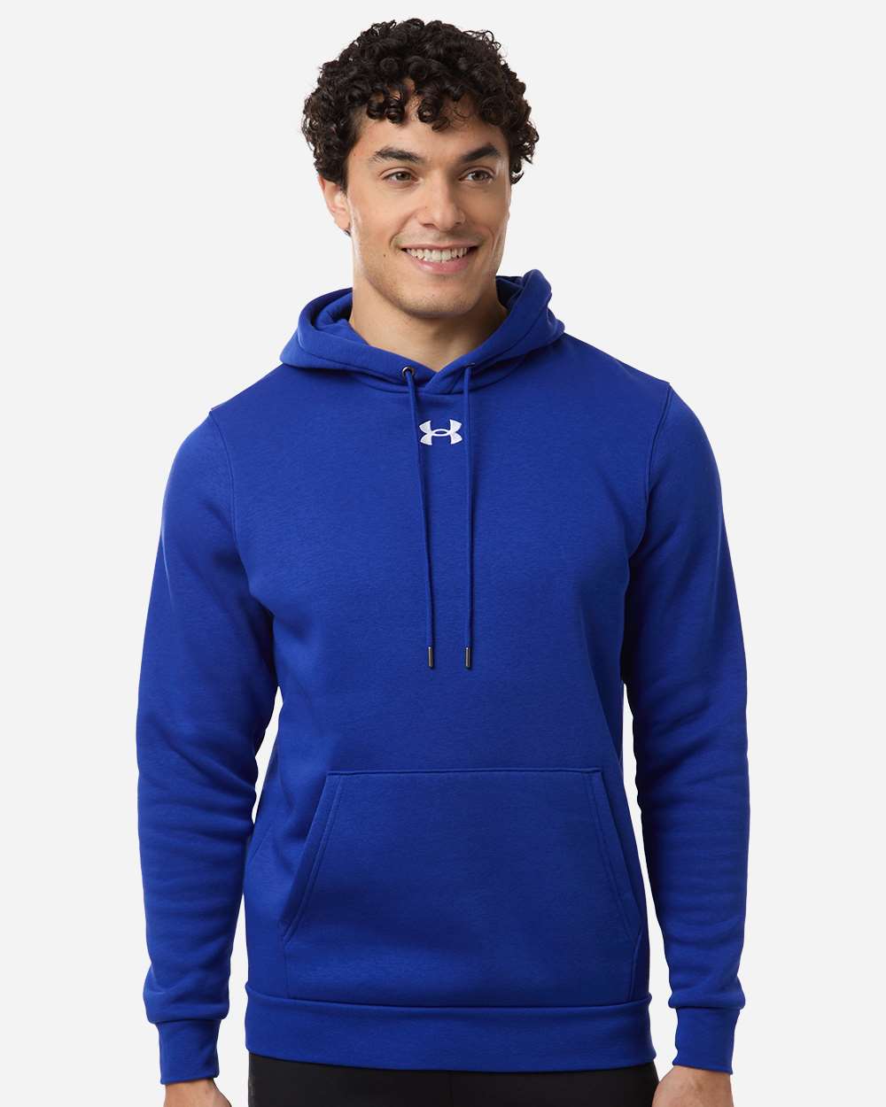 Under Armour Men's Team Icon Fleece Hooded Sweatshirt - 6014161 Royal- White