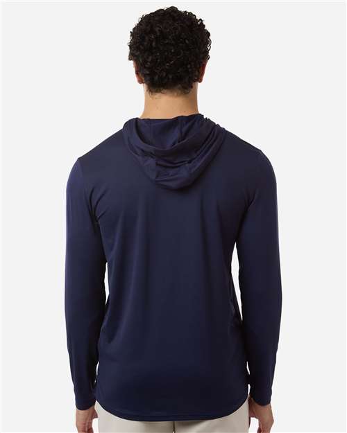 Under Armour Men's Team Vanish Hooded Long Sleeve T-Shirt - 6014164 Midnight Navy- White