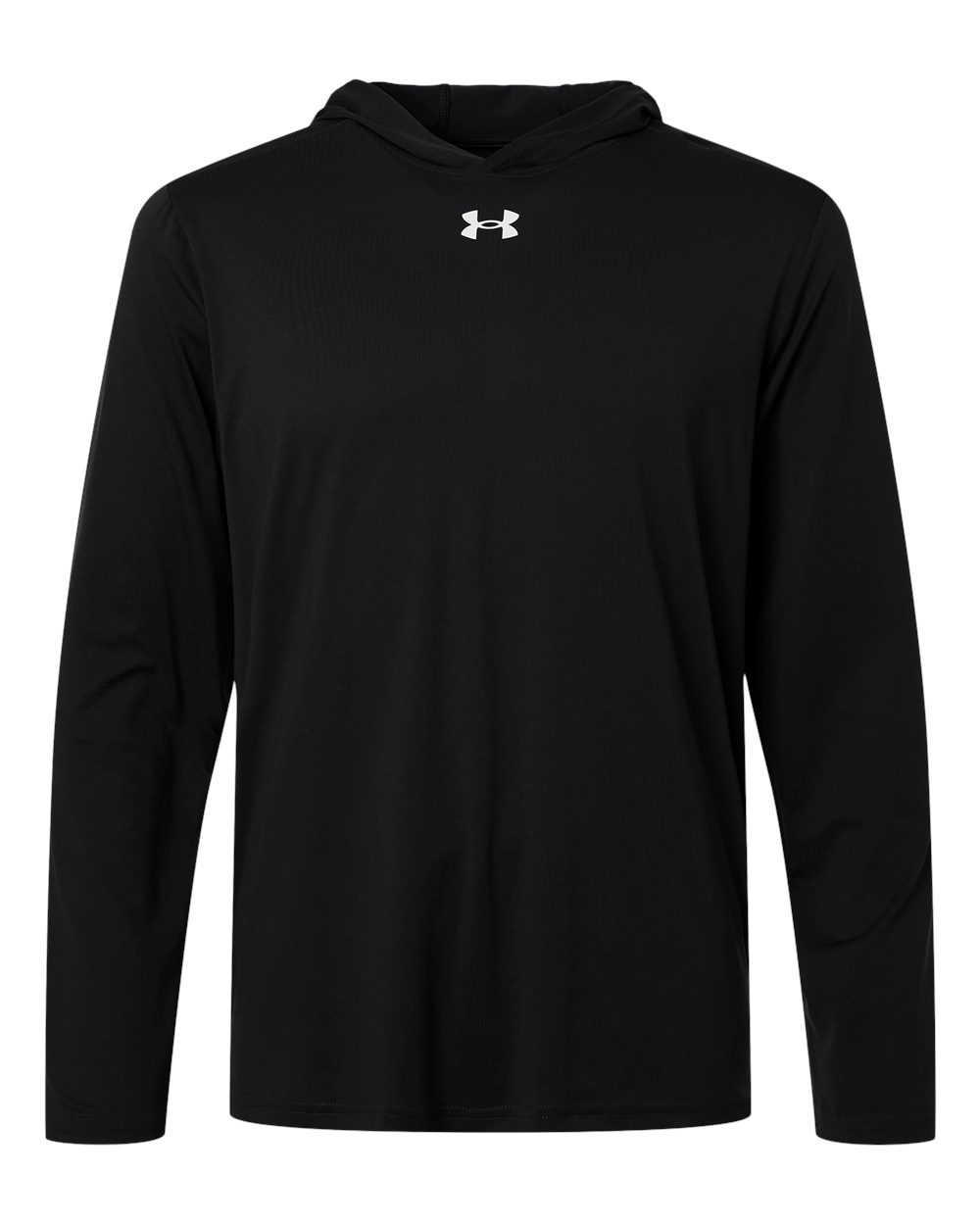 Under Armour Men's Team Vanish Hooded Long Sleeve T-Shirt - 6014164 Black- White