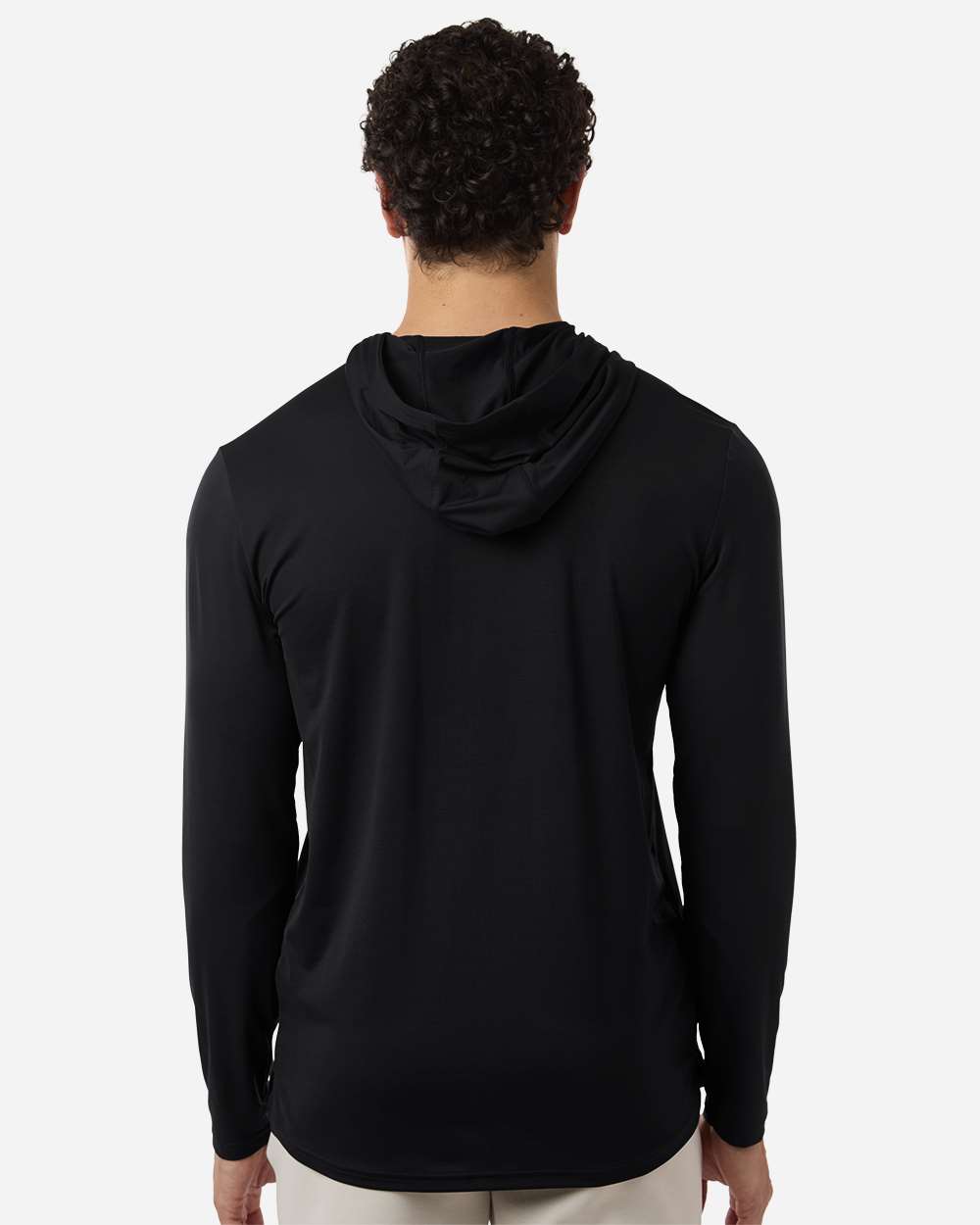 Under Armour Men's Team Vanish Hooded Long Sleeve T-Shirt - 6014164 Black- White