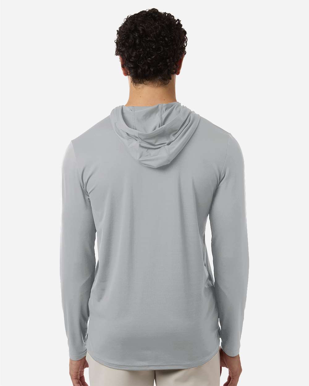 Under Armour Men's Team Vanish Hooded Long Sleeve T-Shirt - 6014164 Mod Grey- White