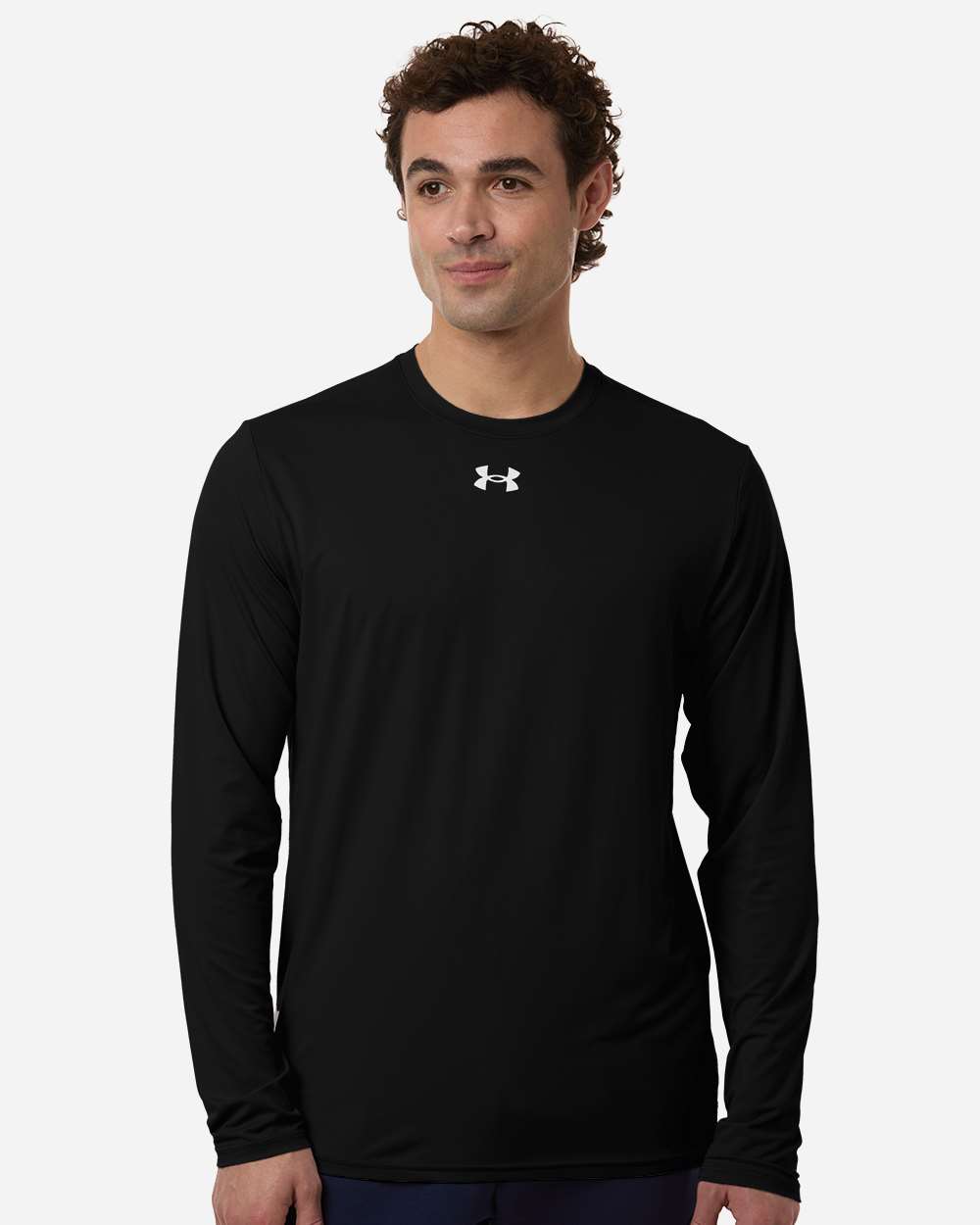 Under Armour Men's Team Vanish Long Sleeve T-Shirt - 6014166 Black- White