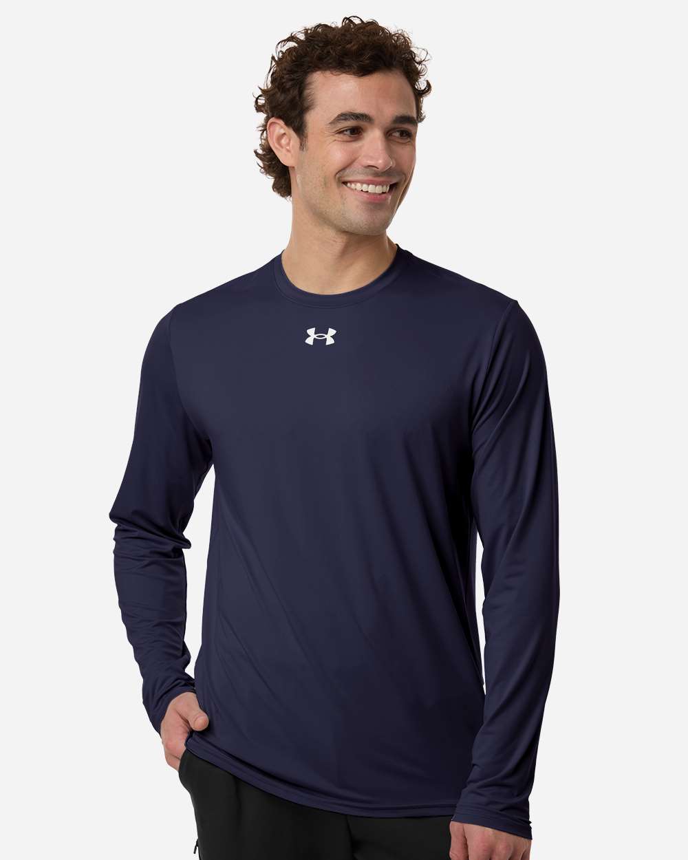 Under Armour Men's Team Vanish Long Sleeve T-Shirt - 6014166 Midnight Navy- White