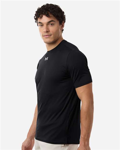 Under Armour Men's Team Vanish T-Shirt - 6014167 Black- White