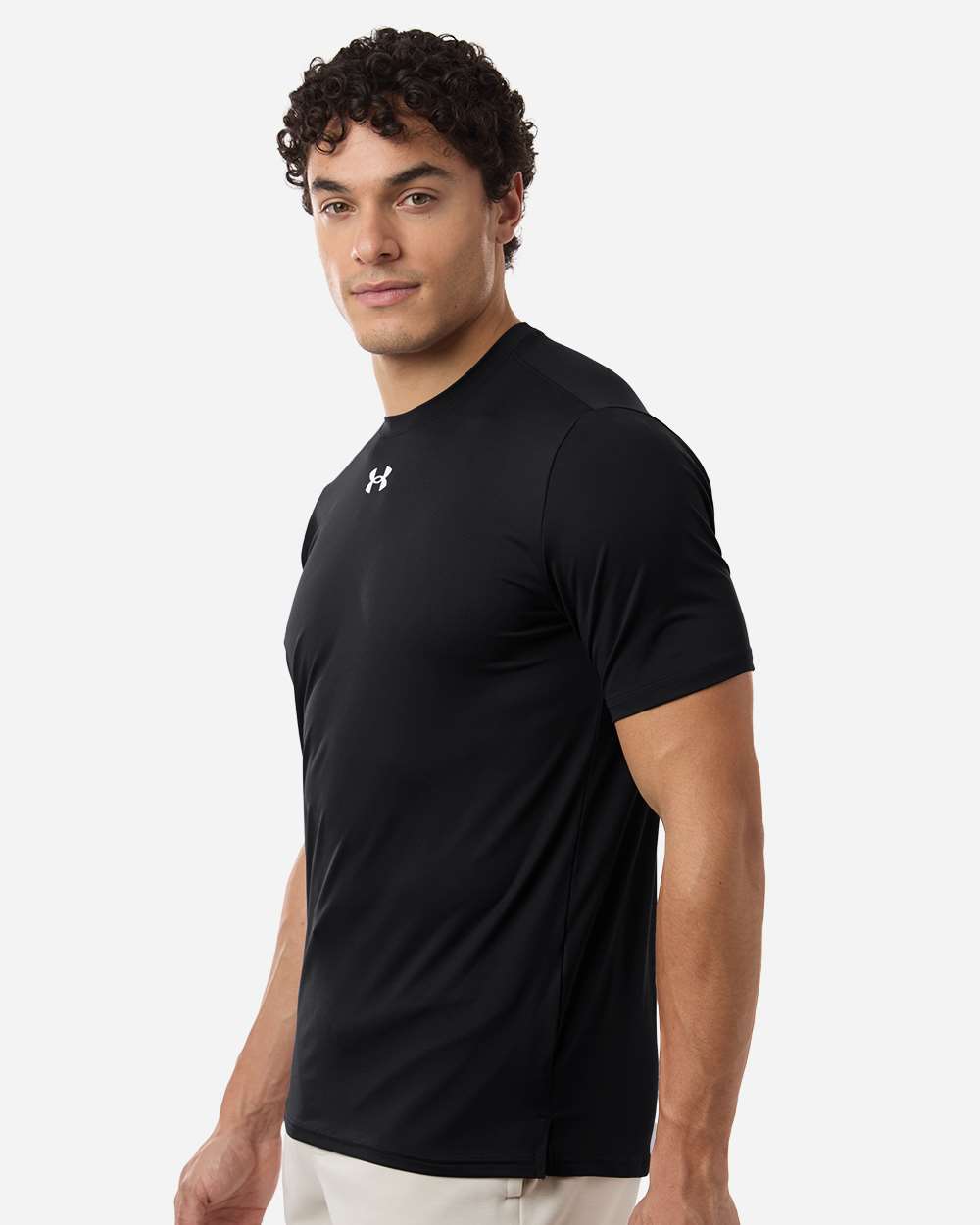 Under Armour Men's Team Vanish T-Shirt - 6014167 Black- White