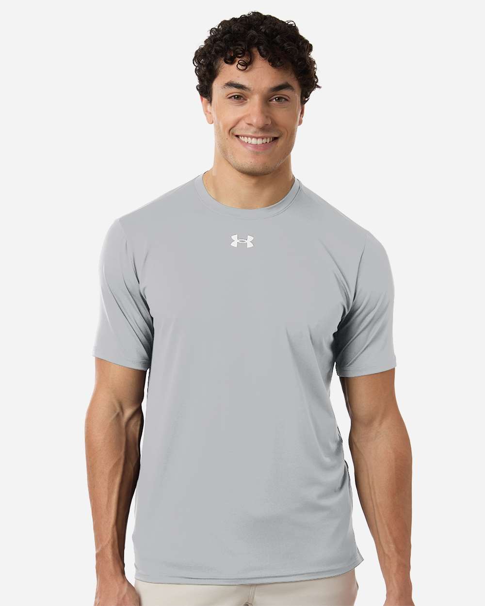 Under Armour Men's Team Vanish T-Shirt - 6014167 Mod Grey- White