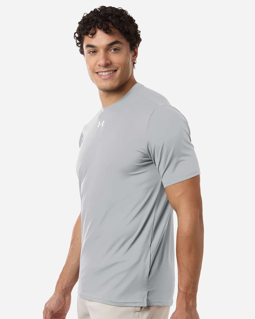 Under Armour Men's Team Vanish T-Shirt - 6014167 Mod Grey- White